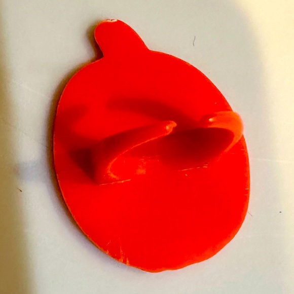 VTG PUMPKIN JACK O LANTERN CHILDRENS KIDS HALLOWEEN TRICK OR TREAT RING PLASTIC - Picture 6 of 8